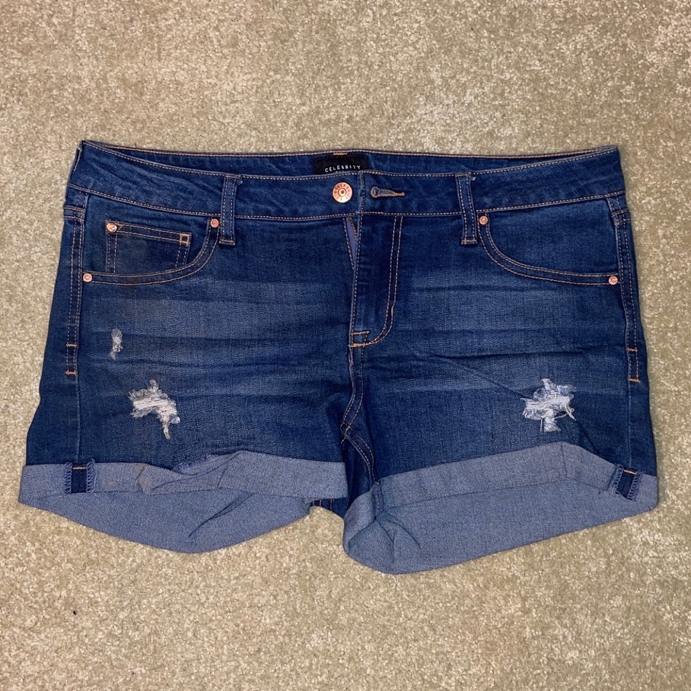Celebrity Pink Jean Shorts